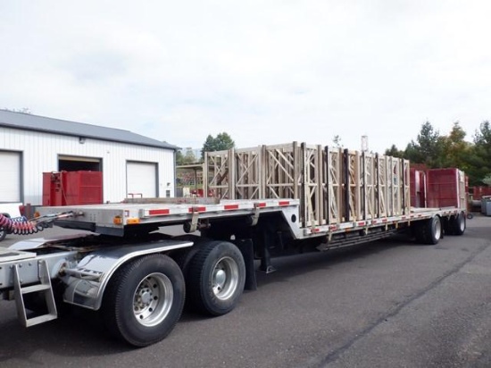2003 TRANSCRAFT 48' Spread Axle Step Deck Trailer, VIN# 1TTE4820631070949, equipped with 11' upper
