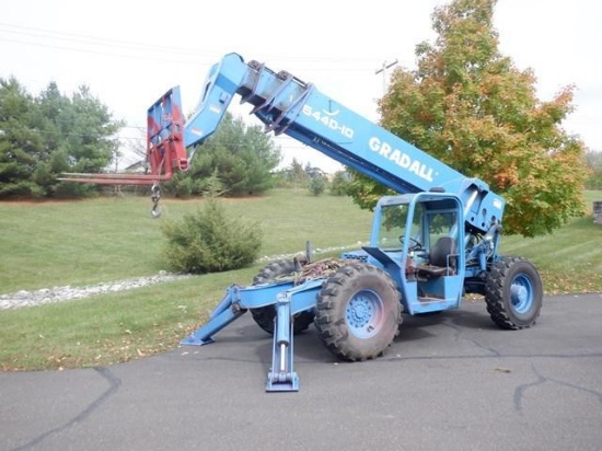 2002 GRADALL Model 544D-10, 10,000# 4x4 Rough Terrain Telescopic Forklift, s/n 0365166, powered by