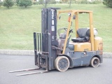 TCM Model FCG25-2H, 4,300# Solid Tired Forklift, s/n A40M00157, powered by LP gas engine and shuttle