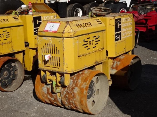 WACKER Model RT Trench Compactor, s/n 764401608, powered by Lombardini 2 cylinder diesel engine and