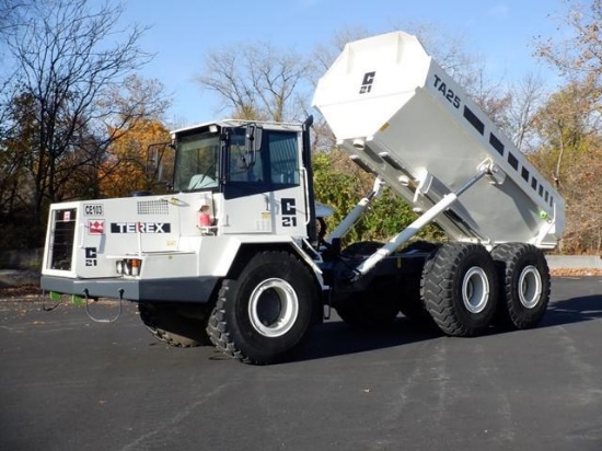 1999 TEREX Model TA25, 25 Ton, 6x6 End Dump, s/n A7581189, powered by Cummins diesel engine and ZF