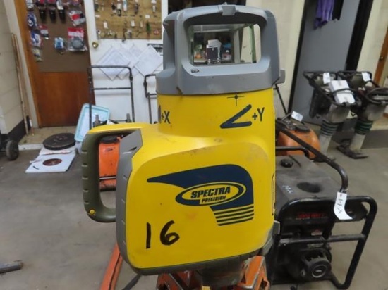 SPECTRA PRECISION GL622N Rotary Laser, Tripod, and Grade Pole