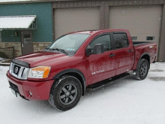 2014 NISSAN Model Titan Pro-4X, 4x4 Crew Cab Pickup Truck, VIN# 1N6AA0EC3EN519815, powered by 5.6L,