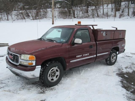 2000 GMC Model Sierra SLE 4x4 Pickup Truck, VIN# 1GTEK14V0YE154282, powered by Vortec 4.8L gas