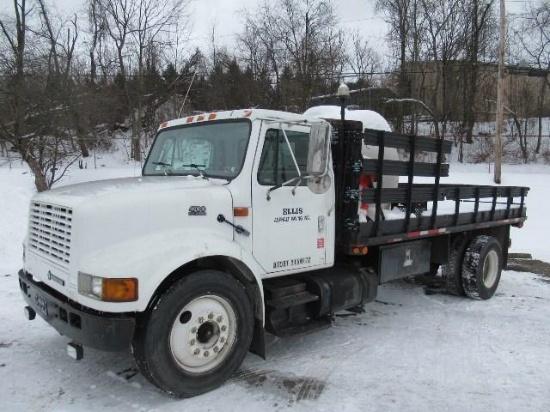 2000 INTERNATIONAL Model 4700 Single Axle Stake Body Truck, VIN# 1HTSCAAL8YH315126, powered by Int'l