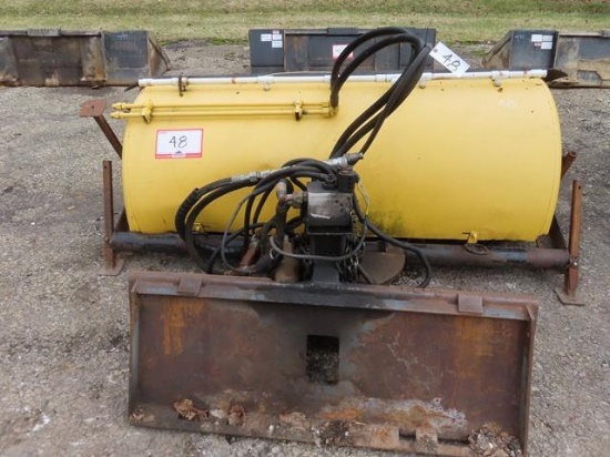 72" Sweeper Attachment, with power angle and water spray (Skid Steer)