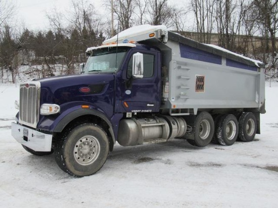 2019 PETERBILT Model 567 Tri-Axle Dump Truck, VIN# 1NPCL40X3KD267338, powered by Cummins X15, 565HP