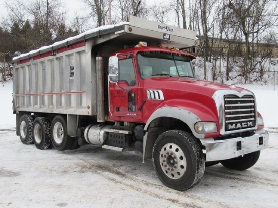 2011 MACK Model GU713 Granite Tri-Axle Dump Truck, VIN# 1M2AX09C9BM009316, powered by Mack MP8-425M,