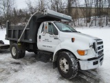 2011 FORD Model F-650 XLT Super Duty Single Axle Dump Truck, VIN# 3FRNF6FK3BV145952, powered by