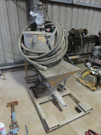 2008 CHEMGROUT CG-550/030/A Skid Mounted Pneumatic Grout Pump, s/n 088704550030A, 45 gallon mixing