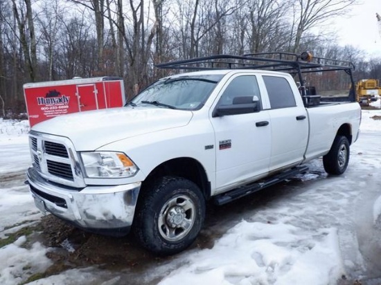 2012 RAM Model 2500HD, 4x4 Crew Cab Pickup Truck, VIN# 3C6TD5HT6CG333856, powered by Hemi 5.7L gas