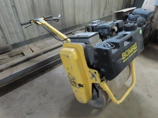 2017 BOMAG BW55E Walk Behind Single Drum Vibratory Roller, s/n 101620031101, Honda 212cc gas, with