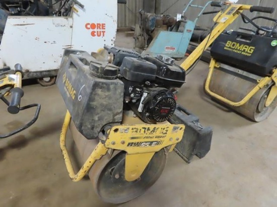 2010 BOMAG BW55E Walk Behind Single Drum Vibratory Roller, s/n 101620028763, Honda GX120 gas, with