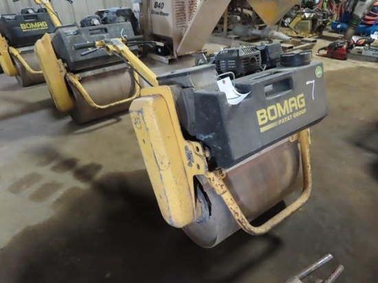 2008 BOMAG BW55E Walk Behind Single Drum Vibratory Roller, s/n 101620028564, Honda GX120 gas, with