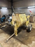 STOW Model M30H Portable Cement Mixer, s/n 13520011665, powered by Honda 8HP gas engine. In good