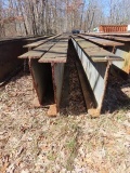 (3) Structural I-Beams, 50' x 12