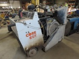 CORE CUT Model CC6500 Walk Behind Concrete Saw, s/n unknown, powered by Wisconsin V465D1, 65HP gas