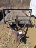 2001 JERSEY Tandem Axle Tag-A-Long Trailer, VIN# 1Z9PU22201H180010, equipped with 15' x 6' deck with