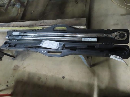 UNUSED STEELMAN 1" Drive Torque Wrench, with extension