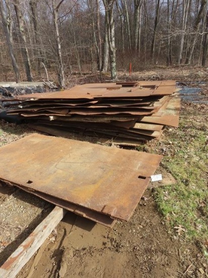 (24) Assorted Size Steel Plate