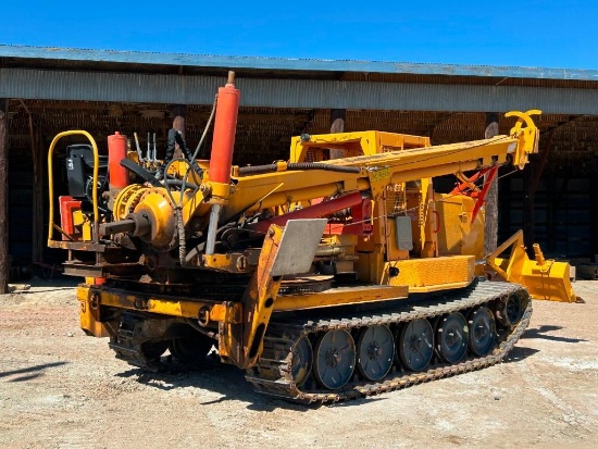 TEXOMA Model 500-20 Production Digger, equipped with 3" x 20' kelly bar, 180 degree rotation, pole