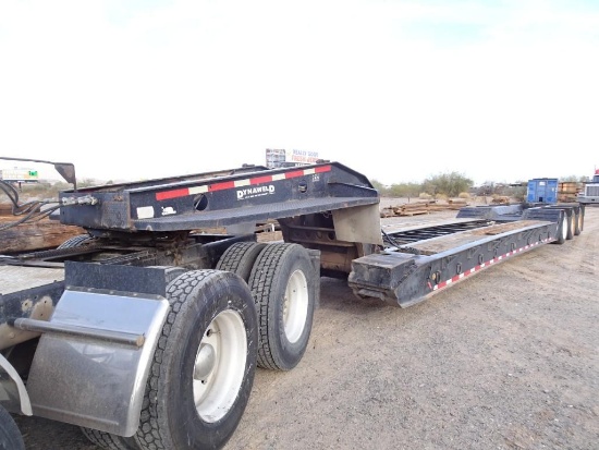 1996 DYNAWELD 50 Ton Tri-Axle Lowboy Trailer, VIN# 4U181D1X1T1X33190, equipped with non-ground