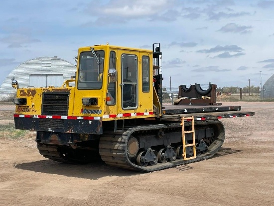 1995 MOROOKA Model MST2300 Crawler Flatbed/Pole Carrier, s/n 23169, powered by diesel engine and