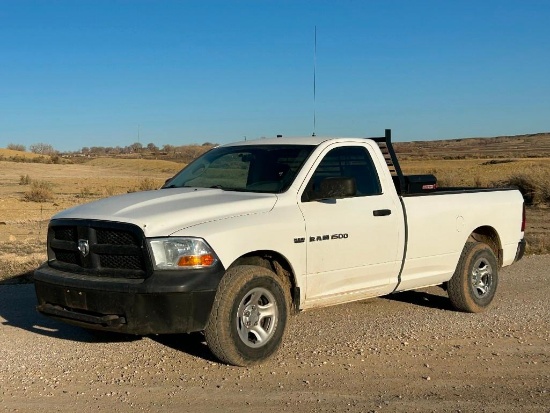 2012 DODGE Model 1500, 4x4 Pickup Truck, VIN# 3C6JD7DTXCG257907, powered by Hemi 5.7L gas engine and
