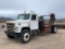 MORGAN Model LH-28, 8' Hydraulic Power Reel Stand, mounted on 1984 IHC Model 1954 Single Axle