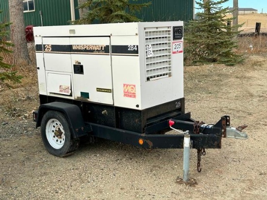 2005 MULTIQUIP Model DCA25USI, 20KW Portable Generator, s/n 8101618, VIN# 4GNFU10175B015951powered