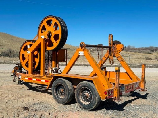 2011 WAGNER SMITH Model T-BWT-5-52-RC, 52" Portable Combination Bull Wheel Tensioner/Reel Carrier,