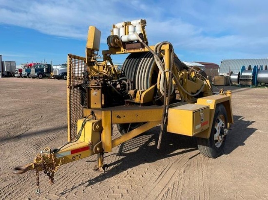 1976 PENGO Model 6042TRII, 42" Tilted Bull Wheel Tensioner, s/n 605-31, equipped with neoprene