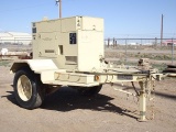 15KW Portable Gen Set, powered by 4 cylinder diesel engine, equipped with 120/240 volt and air
