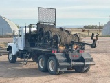AMERICAN (3) Drum Hydraulic Hardline Puller, powered by John Deere diesel engine and hydrostatic