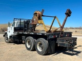 MORGAN Model LH28 Hydraulic Power Reel Stand, s/n 203, equipped with hydraulic fairlead, mounted on