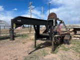 2001 Shop Made Single Axle Gooseneck Reel Trailer, VIN# 0375564, equipped with (1) 96