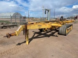 Shop Made Track Mounted Pole Trailer, equipped with 30' deck, 25