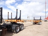 1998 DELOUPE Tandem Axle Pole Trailer, VIN# 2D9KD39B6W1004230, equipped with cable steer, 44'