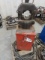 100 Ton Hydraulic Press Head, with hose (Leaks at Pipe Fitting) (CO)