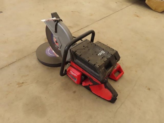 MILWAUKEE MX Fuel Cordless Demo Saw, with charger, (2) batteries, and abrasive blades (CO)