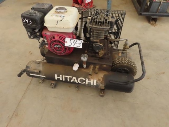 HITACHI Air Compressor, Honda GX160 gas (CO)