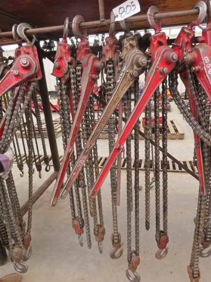(5) COFFING 3 Ton Chain Hoists (CO)
