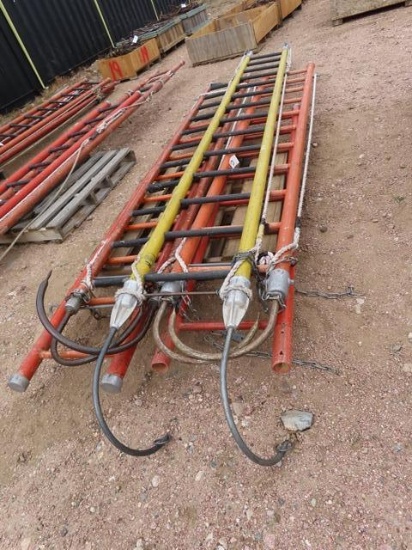(1) 16' and (2) 12' Fiberglass Hanging Ladders and Ladder Sections (CO)