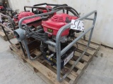 BLACK & BLUE 10,000 PSI Double Acting Hydraulic Pump, Honda gas, with wired remote control (CO)