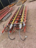 (1) 16' and (2) 12' Fiberglass Hanging Ladders and Ladder Sections (CO)