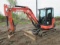 2014 KUBOTA Model KX040-4 Mini Excavator, s/n 21877, powered by Kubota diesel engine, equipped with