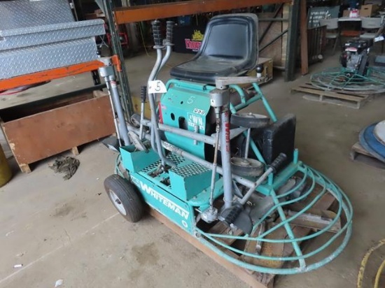 WHITEMAN Model JWN24HTCSL, 6' Ride On Power Trowel, s/n ED0201240, powered by Honda 24HP gas engine,