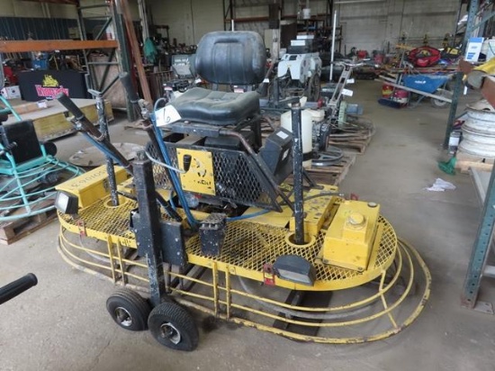 WACKER Model CRT46KHN Ride On Power Trowel, s/n 751501063, powered by Kohler 25HP gas engine,