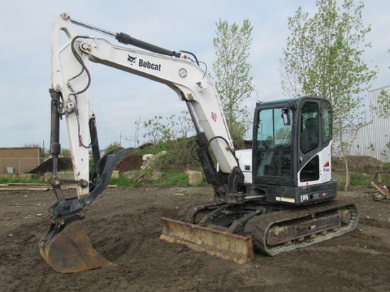2015 BOBCAT Model E85M Mini Excavator, s/n B34T12534, powered by diesel engine, equipped with 7'2"