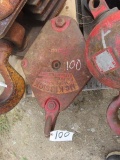 MCKISSICK 10 Ton Single Sheave Hook Block